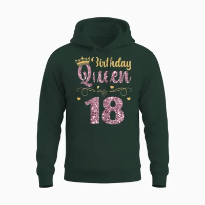18. Königin Geburtstag 18 Jahre 18 Unisex Hoodie - Forest