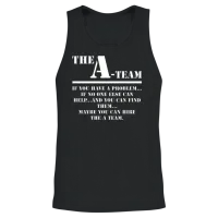 The a Team Unisex Tank Top - Black – 2