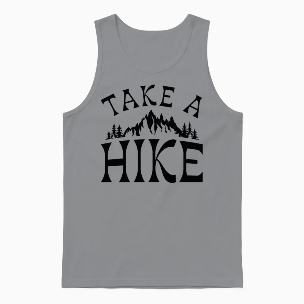 Take a Hike Hiking & Outdoors Gift Unisex Tank Top in Sport Grey