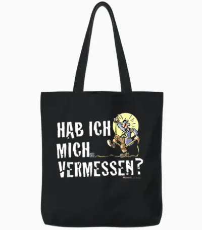 Herr Hüpenbecker - Hab Ich Mich Vermessen? T-Shirt, Black Tote Bags - Black