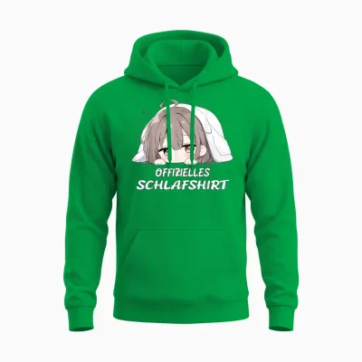 Offizielles Anime Schlafshirt, Kawaii Manga Pyjama Nachthemd Unisex Hoodie - Irish Green