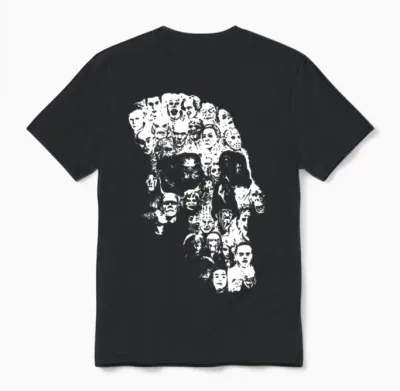 Horror Skull Unisex T-Shirt - Black