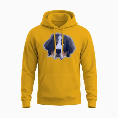 Dog Blue Unisex Hoodie - Gold