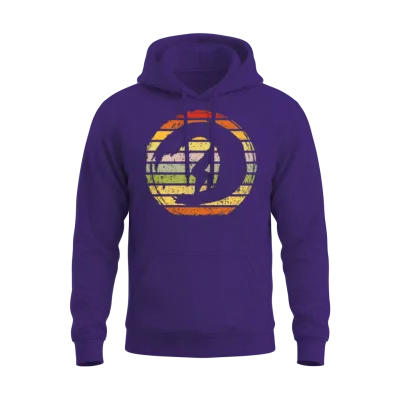 Retro Surfing Unisex Hoodie - Purple
