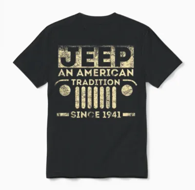 Vintage Jeep - Since 1941 Funny Jeep Lover Gift Unisex T-Shirt - Black