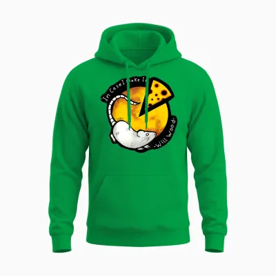 Vintage Meditation in Case I Make It Will Basic Wood Funny Unisex Hoodie - Irish Green