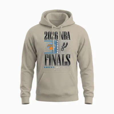 Nba 2026 Finals Knicks vs Spurs Battlegrounds Unisex Hoodie - Sand
