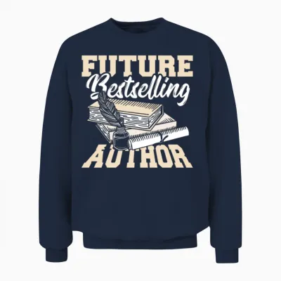 Novel Bookworm Writing Author Must Haves Unisex Sweatshirt - Navy