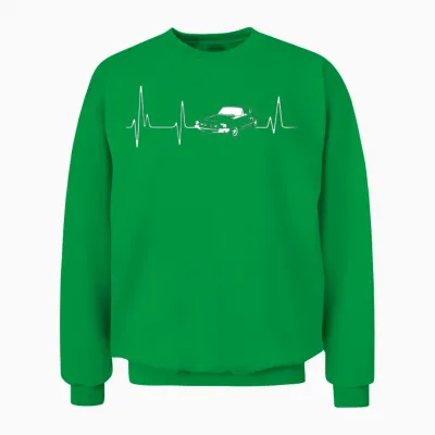 Mustang Classic Car Unisex Sweatshirt - Irish Green