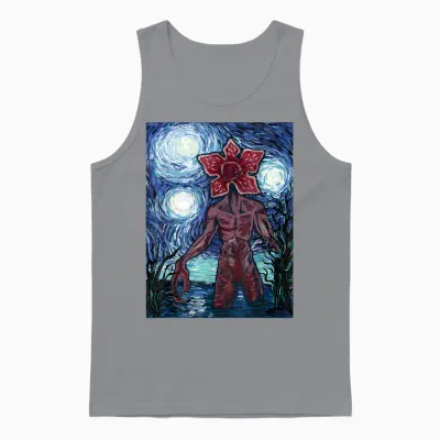 Netflix Stranger Things Demogorgon Starry Night Style Unisex Tank Top - Sport Grey