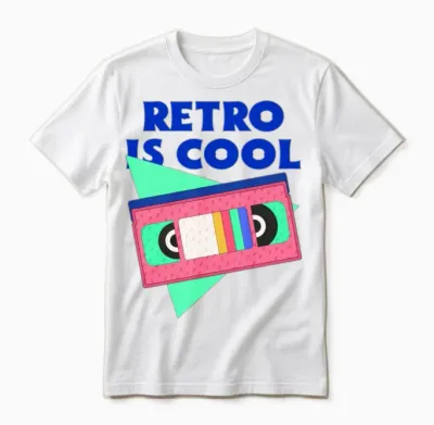 Retro Is Cool Design Unisex T-Shirt - White