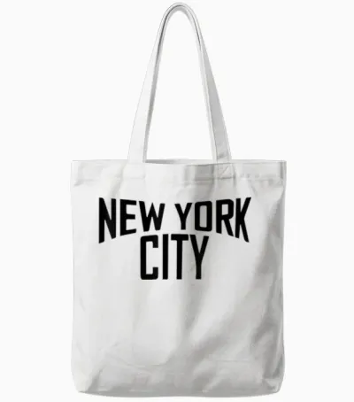 New York City Shirt Damen Herren Cool Manhattan Tote Bags - White