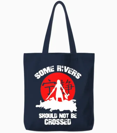 Some Rivers Should Not Be Crossed Tote Bags - Navy