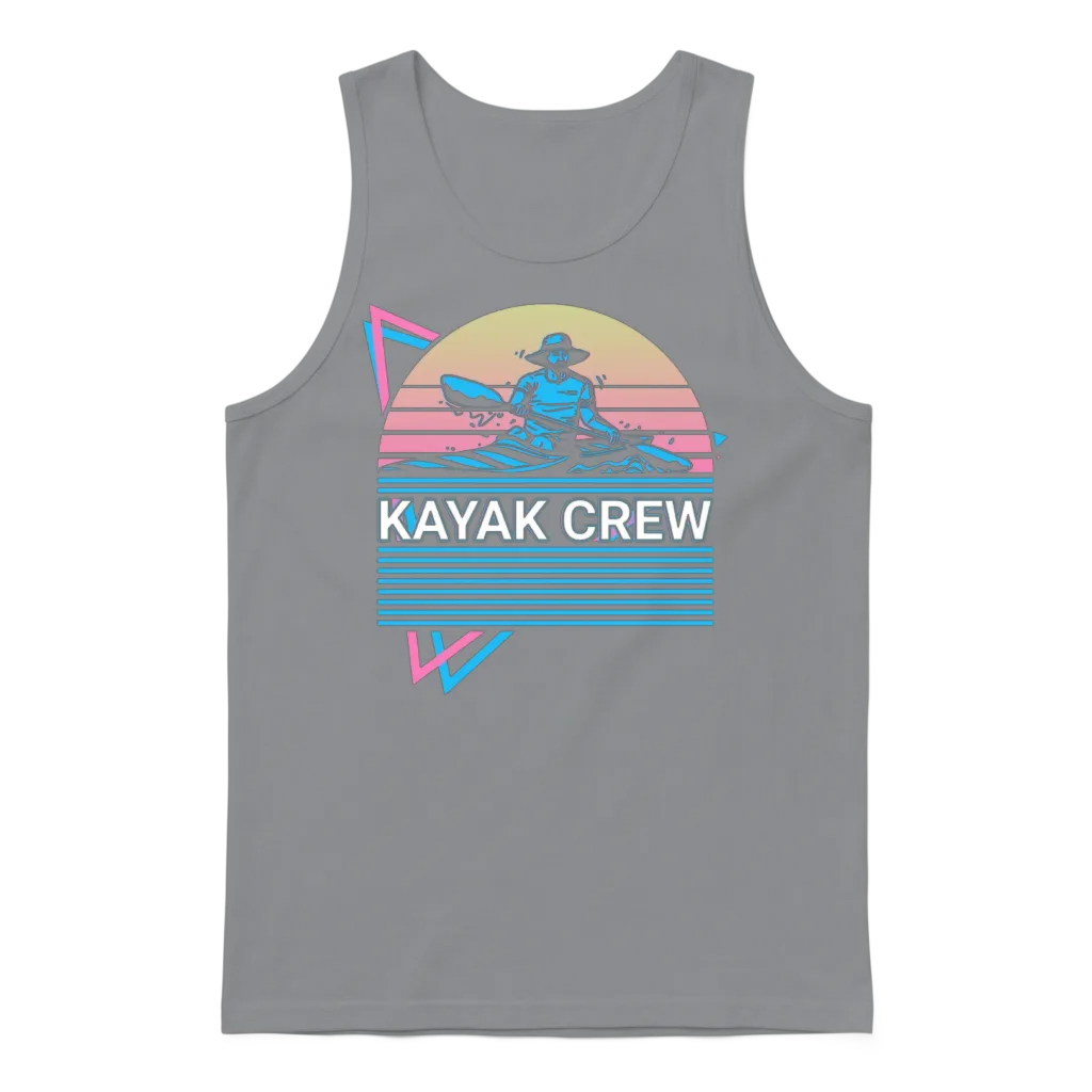Kayak Kayaking Retro Unisex Tank Top - Sport Grey