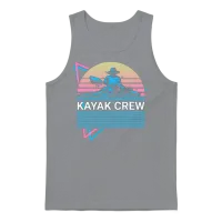 Kayak Kayaking Retro Unisex Tank Top - Sport Grey – 1