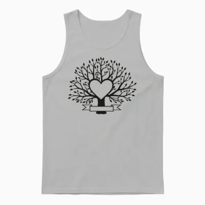 Family Reunion Tree,, Heart Tree Unisex Tank Top - Ash