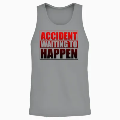 Accident Waiting to Happen 3 Unisex Tank Top - Sport Grey