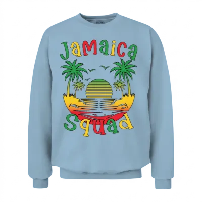 Jamaica Vacation Squad Trip Matching Family Reunio Unisex Sweatshirt - Light Blue
