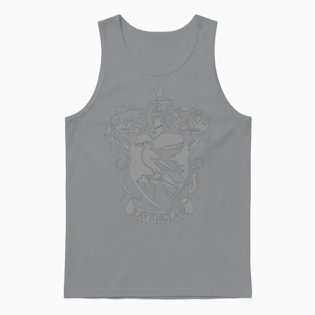 Harry Potter Ravenclaw Coat of Arms Unisex Tank Top in Sport Grey