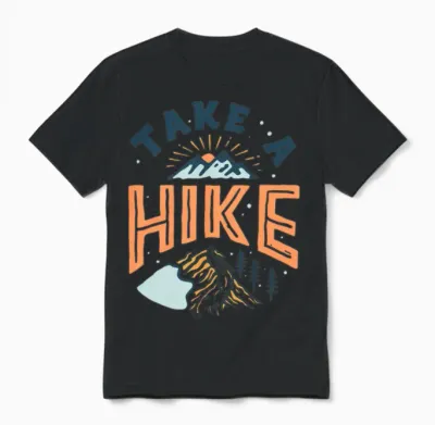 Take a Hike Unisex T-Shirt - Black