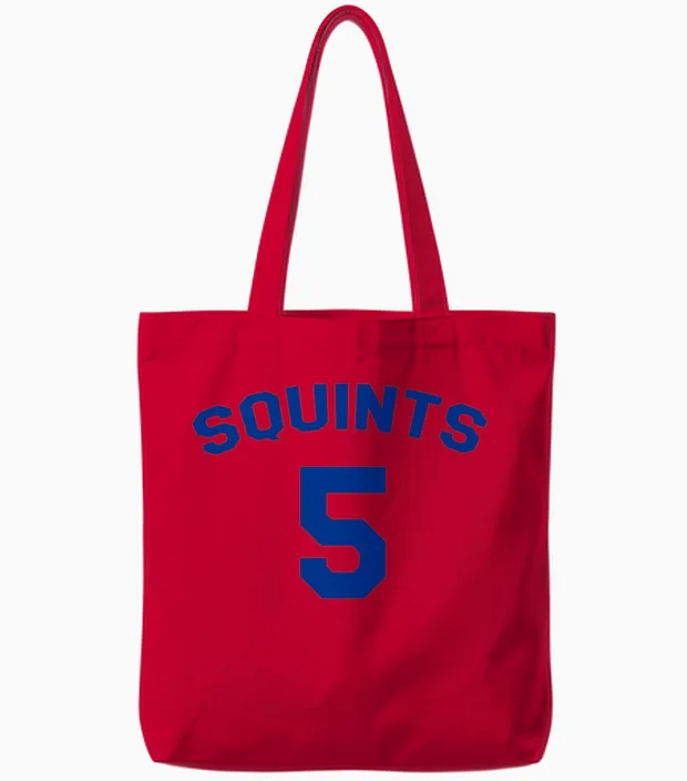 The Sandlot - Squints Jersey Tote Bags in Red