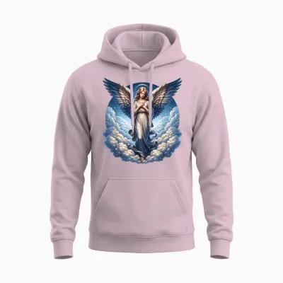 Faith - Ange Gardien Unisex Hoodie - Light Pink