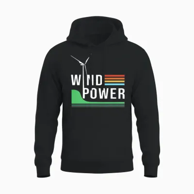 Wind Energy Environment Wind Power Unisex Hoodie - Black