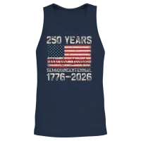 250 Years American Anniversary Us America 250th Unisex Tank Top - Navy – 2