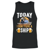 Cruise Ship Holiday Ocean Taveller Beer Drinker Unisex Tank Top - Black – 2