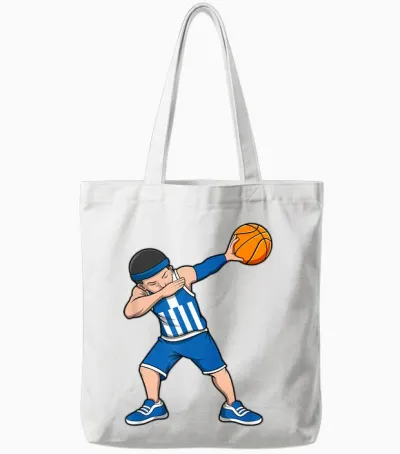 Griechenland Basketball Trikot Griechenland Basketball Tote Bags - White