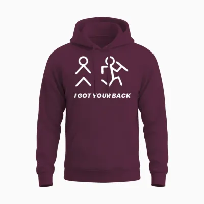 Funny Design Unisex Hoodie - Maroon