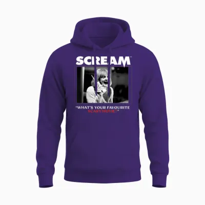 What's Your Favourite Scary Movie? Graphic Papl3015 Unisex Hoodie - Purple