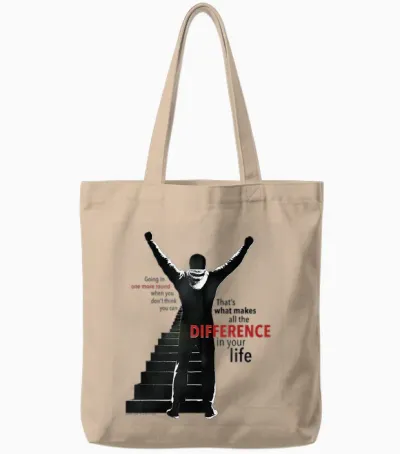 Rocky Makes the Difference Tote Bags - Natural
