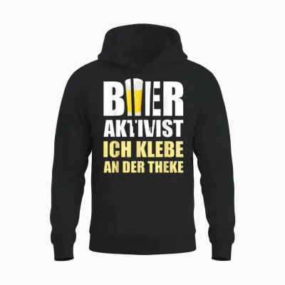 Bier Aktivist Biertrinker Bier Bierliebhaber Spruch Lustig Unisex Hoodie - Black
