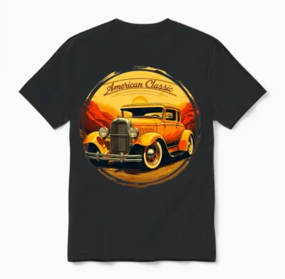 Ford Model a Retro - Modartr-Yelfp Unisex T-Shirt - Black