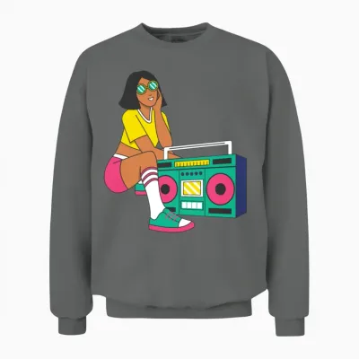 Funny Unisex Sweatshirt - Graphite Heather