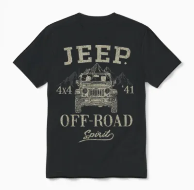Jeep 4x4 off Road Spirit Unisex T-Shirt - Black
