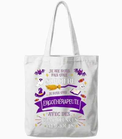 Not a Witch I Am an Occupational Therapist Gift Tote Bags - White