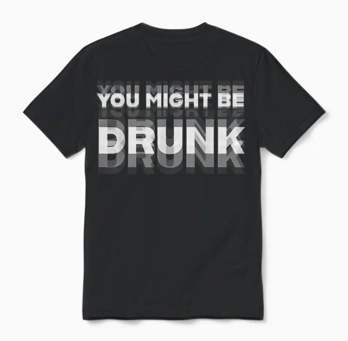 Tu Es Peut-être Soûl Unisex T-Shirt in Black