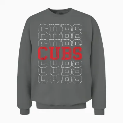 Vintage Cubs Gifts for Men Women Boys Girls Unisex Sweatshirt - Graphite Heather