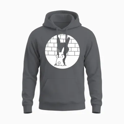Lapin De Pâques Drôle Heavy Metal Fan Rock Festival Lapin T-Shirt Haut De Gamme Unisex Hoodie - Charcoal