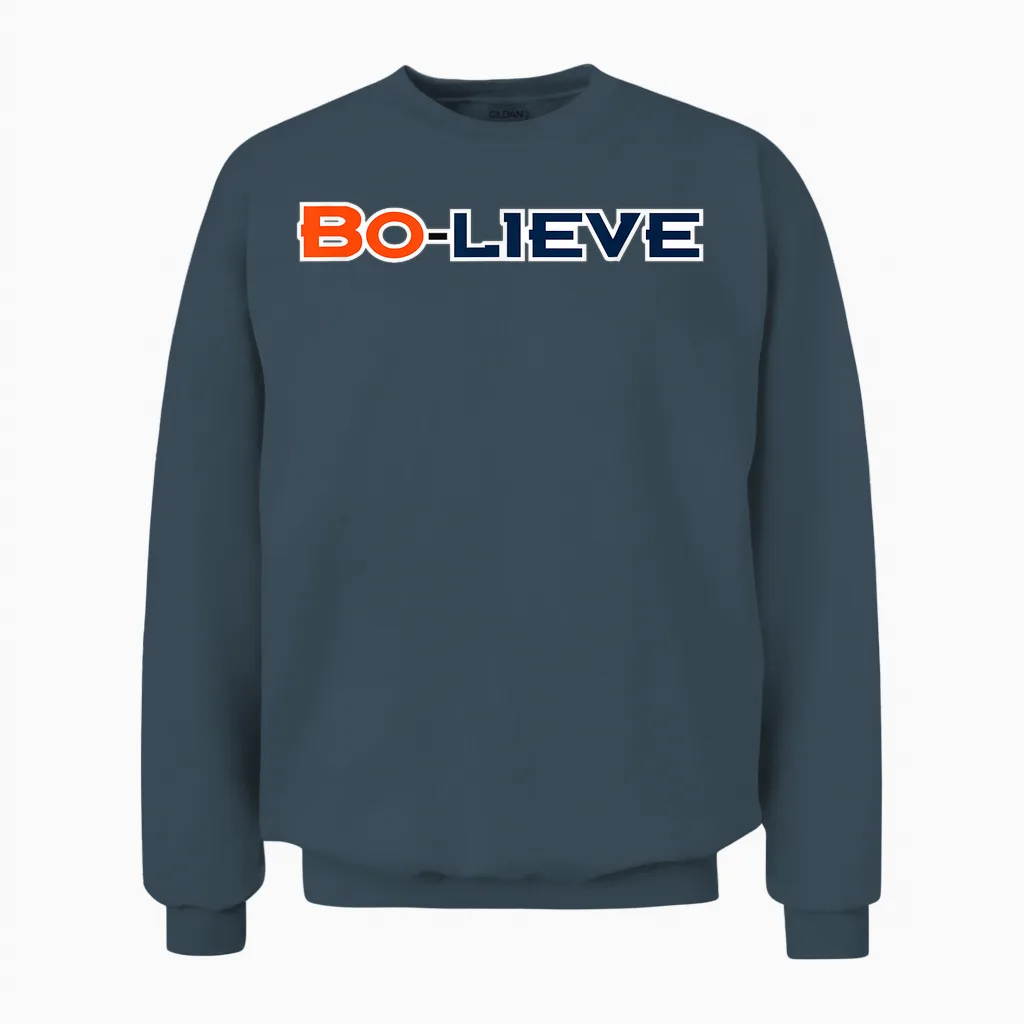 We Bo-Lieve in Denver Unisex Sweatshirt in Dark Heather
