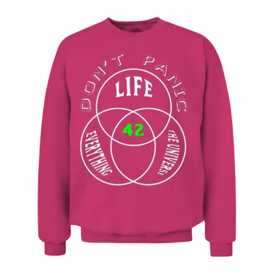Dont Panic Unisex Sweatshirt - Heliconia