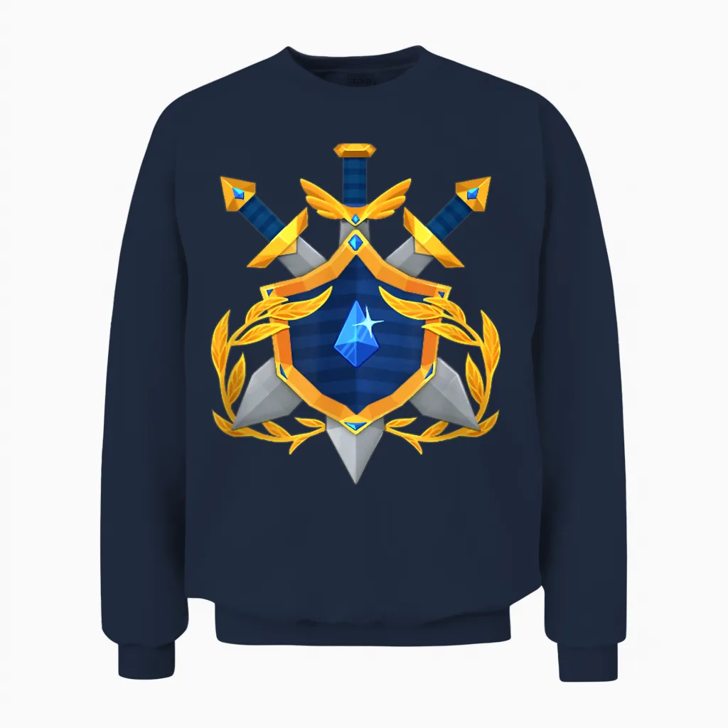 Master Emblem Unisex Sweatshirt in Navy