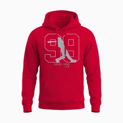 Aaron Judge 99: New York Baseball Unisex Hoodie - Red