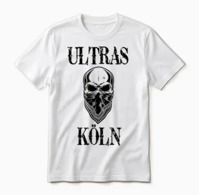 Köln Shirt Kölner Ultras Fanblock Herren & Damen Köln Unisex T-Shirt - White