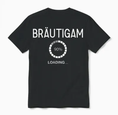 Bräutigam Loading Jga Männer Tshirt Bräutigam Outfit Unisex T-Shirt - Black