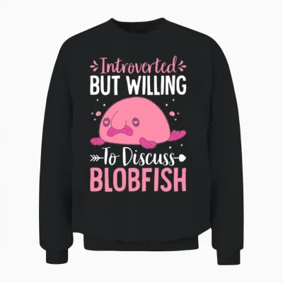 Funny Introvert Unisex Sweatshirt - Black
