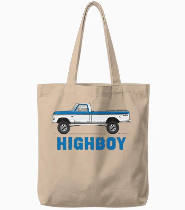 Higboy Bahama Blue Tote Bags in Natural