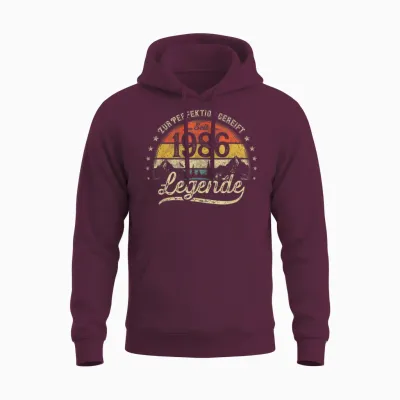 Legende Seit 1986 40 Jahre 40. Geburtstag Mann Frau Geschenk Unisex Hoodie - Maroon